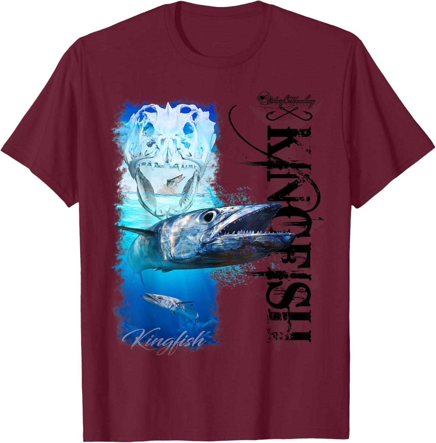 Bad Ass Kingfish T-Shirt - T-Shirt | Maroon