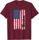 Boston Massachusetts American Flag Patriotic Boston T-Shirt - T-Shirt | Maroon