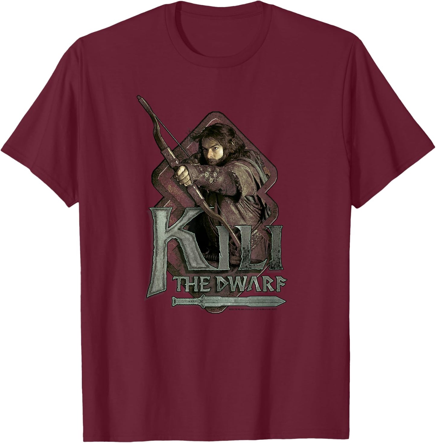 Hobbit Kili T-Shirt - T-Shirt | Maroon