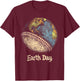 Baseball Earth Day Nature Planet Conservation Tree T-Shirt - T-Shirt | Maroon