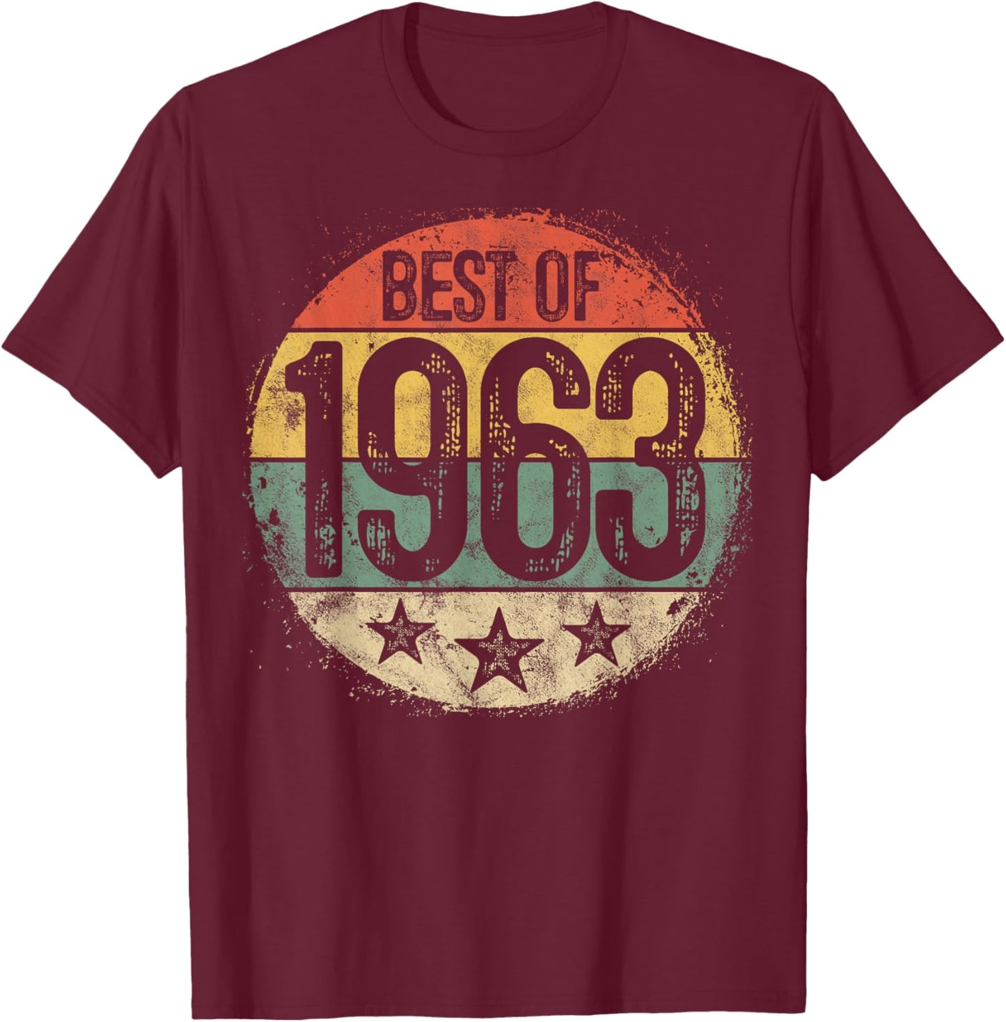 Best Of 1963 62nd Birthday Gifts Women 62 Year Old T-Shirt - T-Shirt | Maroon