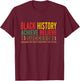 Black History Month Believe Achieve Succeed African American T-Shirt - T-Shirt | Maroon