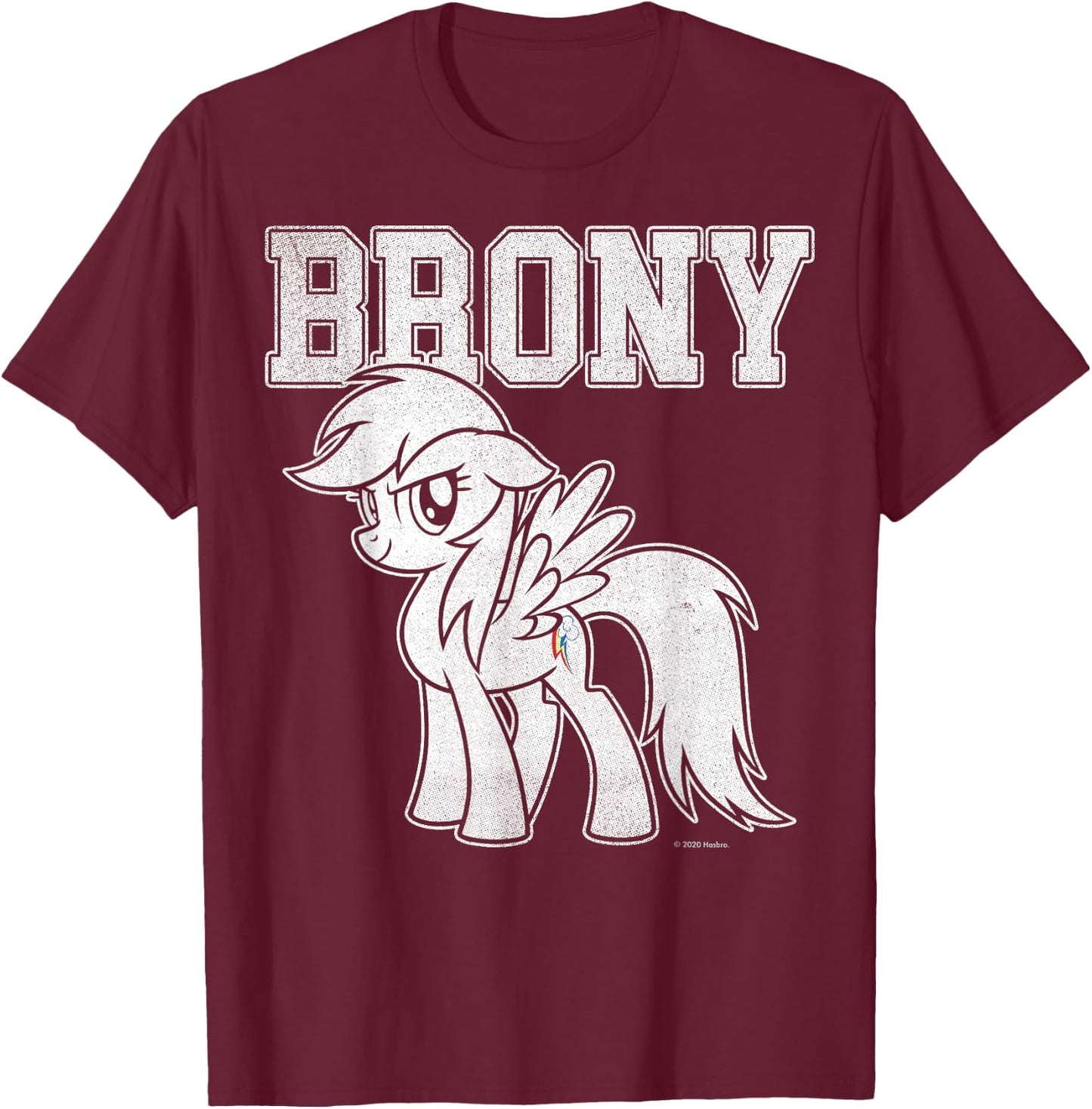 My Little Pony: Friendship is Magic Brony Collegiate Style T-Shirt - T-Shirt | Maroon