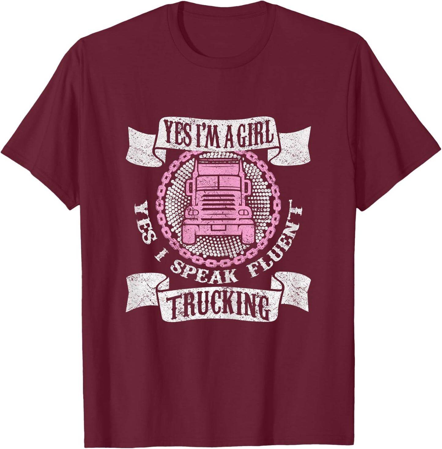 Truck Driver Humming Driver Truck Driver - Truck Driver T-Shirt - T-Shirt | Maroon