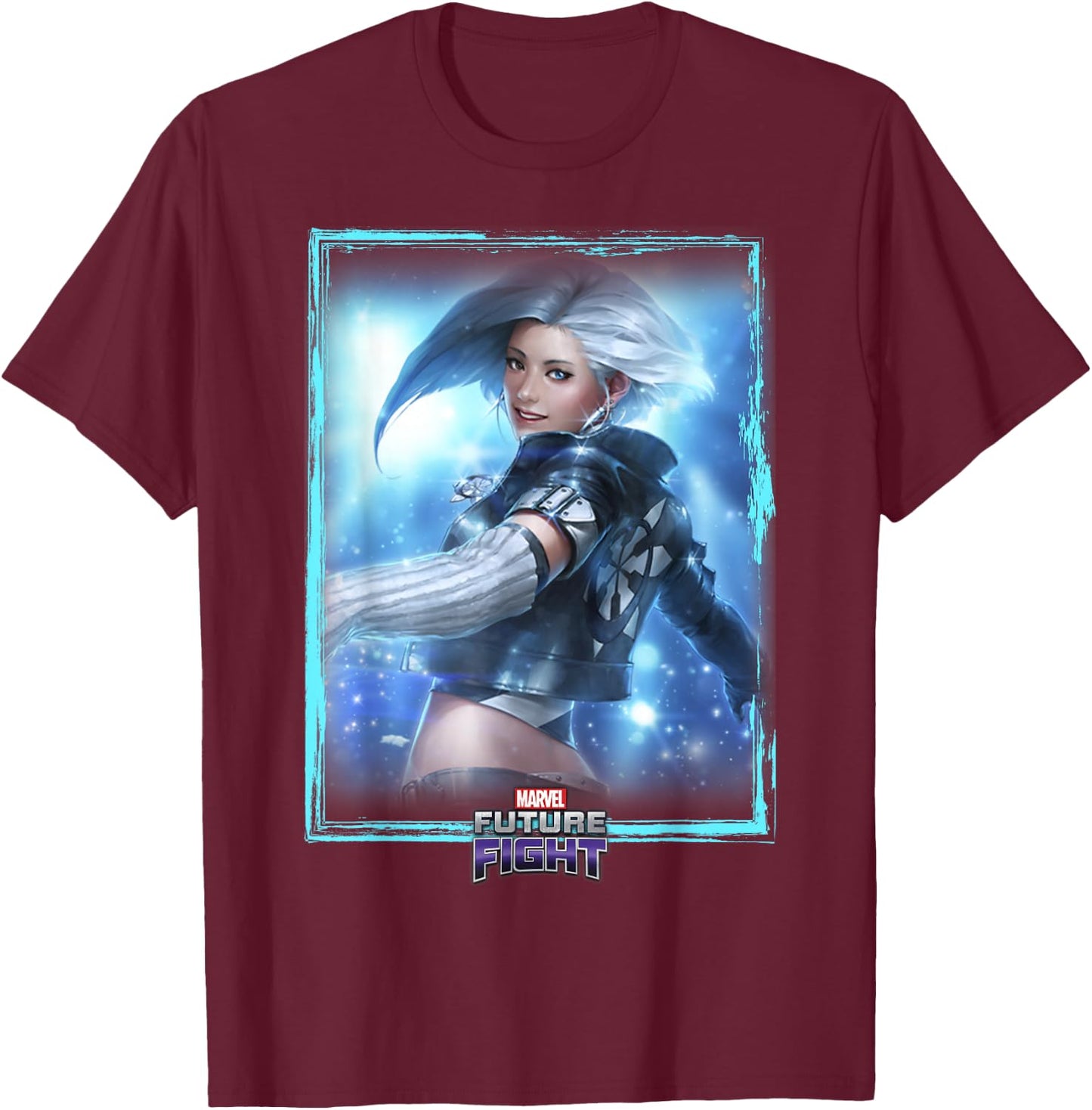 Marvel Future Fight Luna Snow Card Graphic T-Shirt - T-Shirt | Maroon