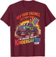Back to School Kindergarten Monster Truck First Day Boys T-Shirt - T-Shirt | Maroon