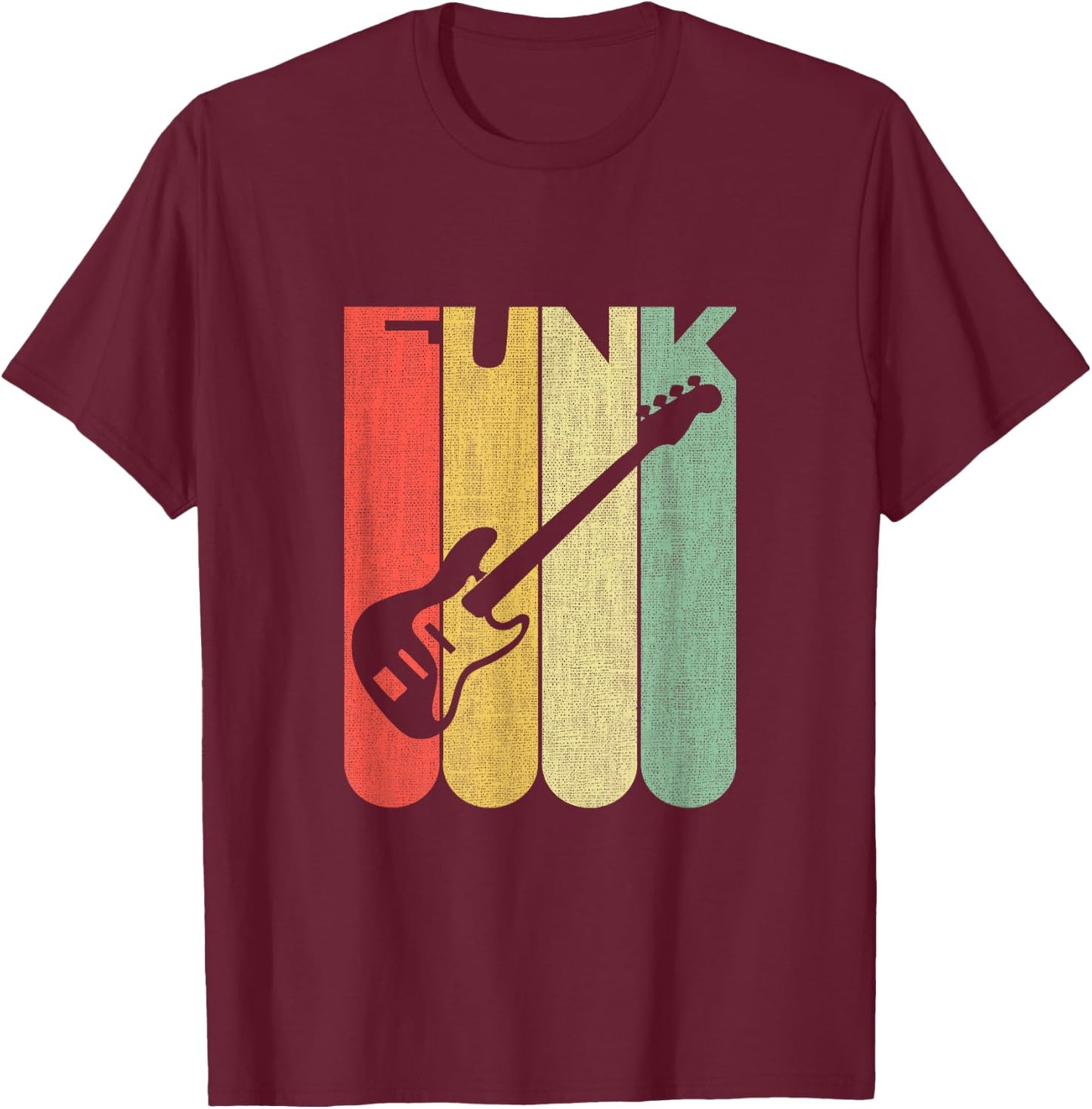 Design for Funk-Loving Musicians, Bassists T-Shirt - T-Shirt | Maroon