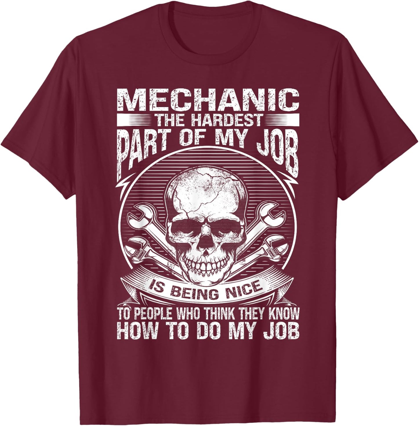 Mechanic Car Guy Auto Mechanic T-Shirt - T-Shirt | Maroon