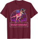 Daughtersaurus T Rex Dinosaur Daughter Saurus Matching T-Shirt - T-Shirt | Maroon