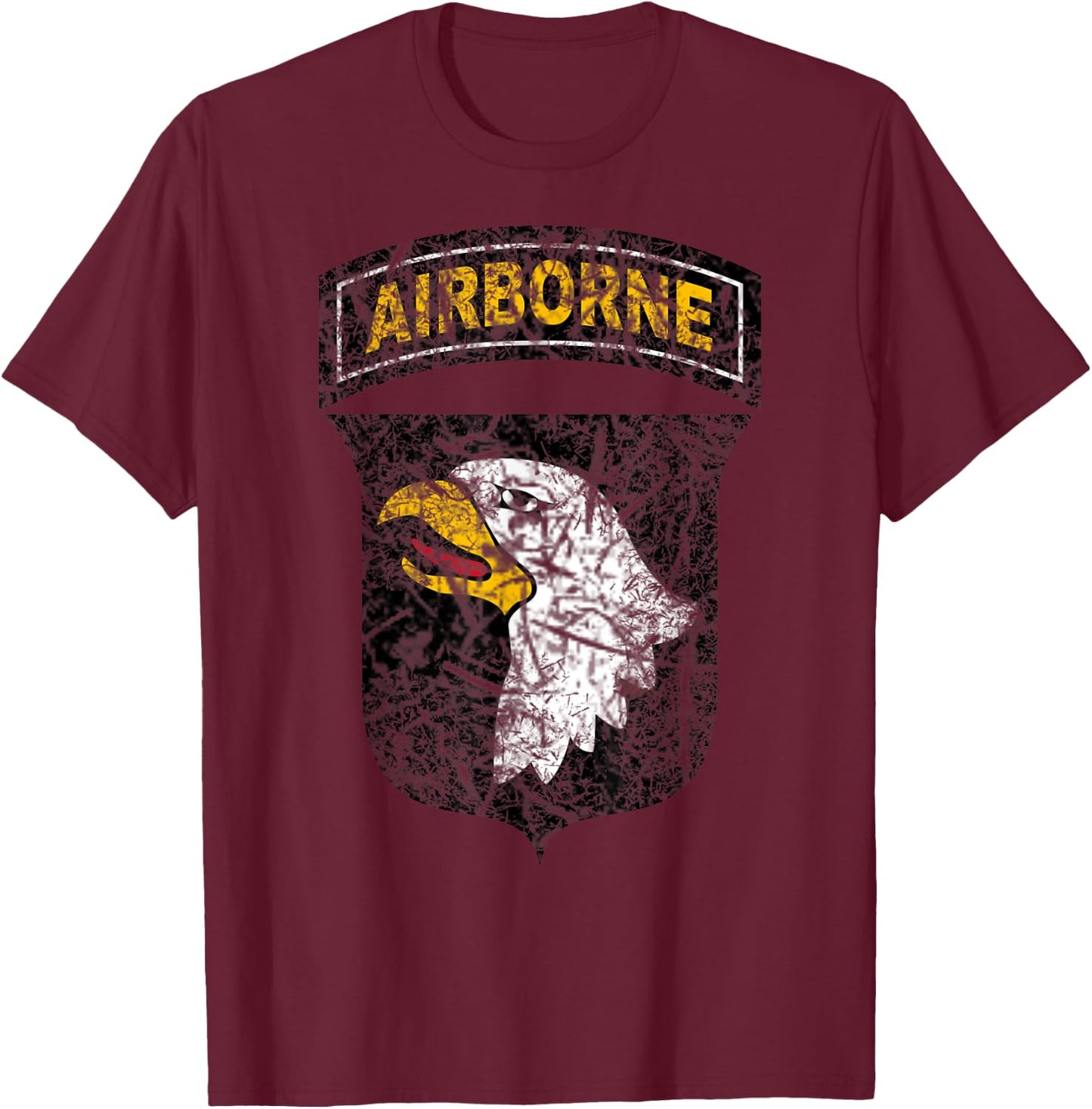 US Army 101st Airborne T-Shirt - T-Shirt | Maroon