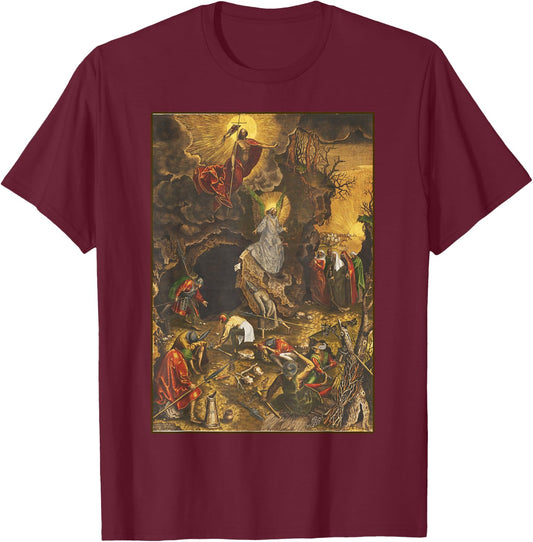 The Resurrection of Jesus Christ T-Shirt - T-Shirt | Maroon