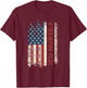 ICU Nurse Flag Patriotic Nurse 4th Of July American Flag T-Shirt - T-Shirt | Maroon