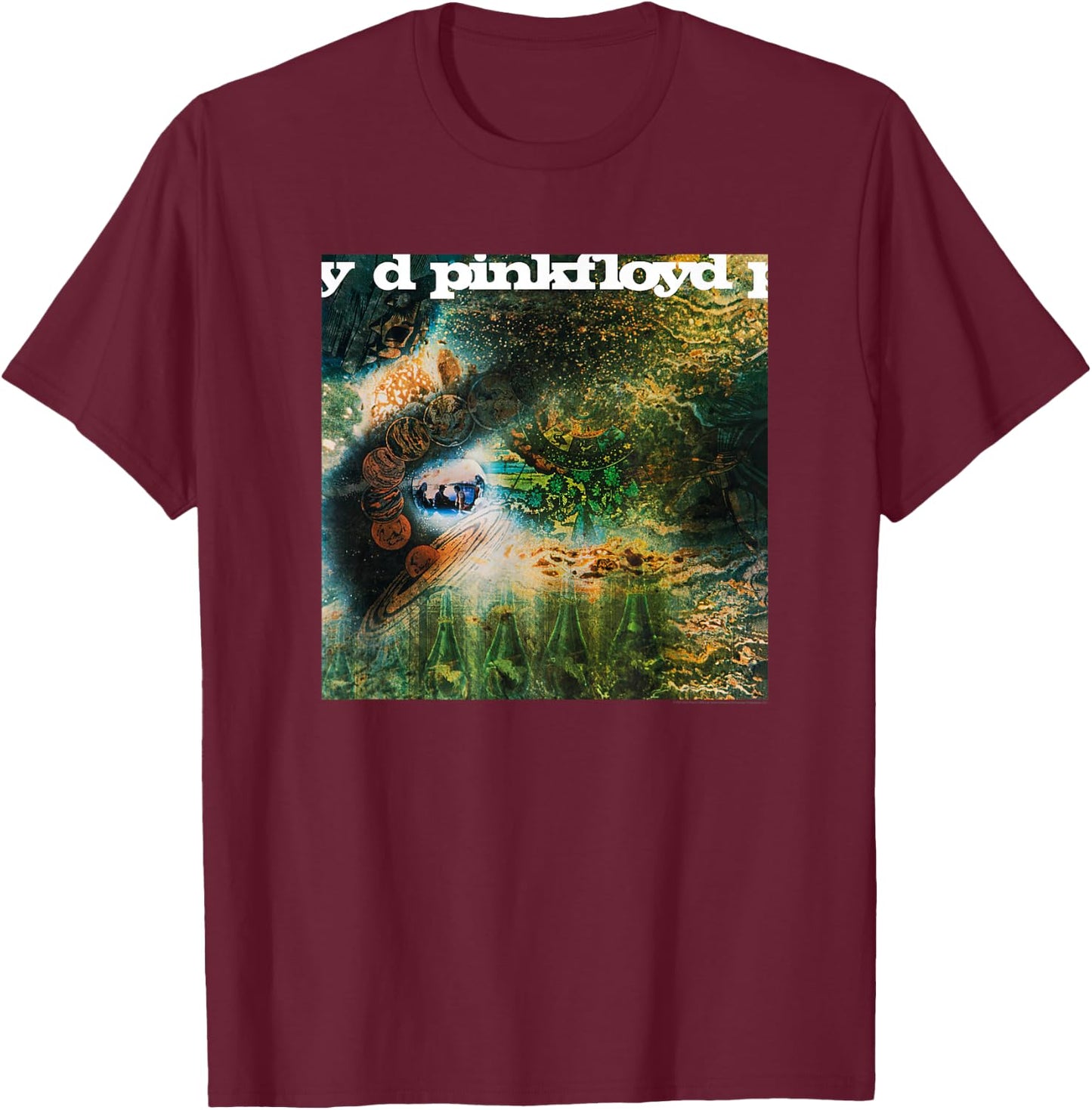 Pink Floyd A Saucerful of Secrets T-Shirt - T-Shirt | Maroon