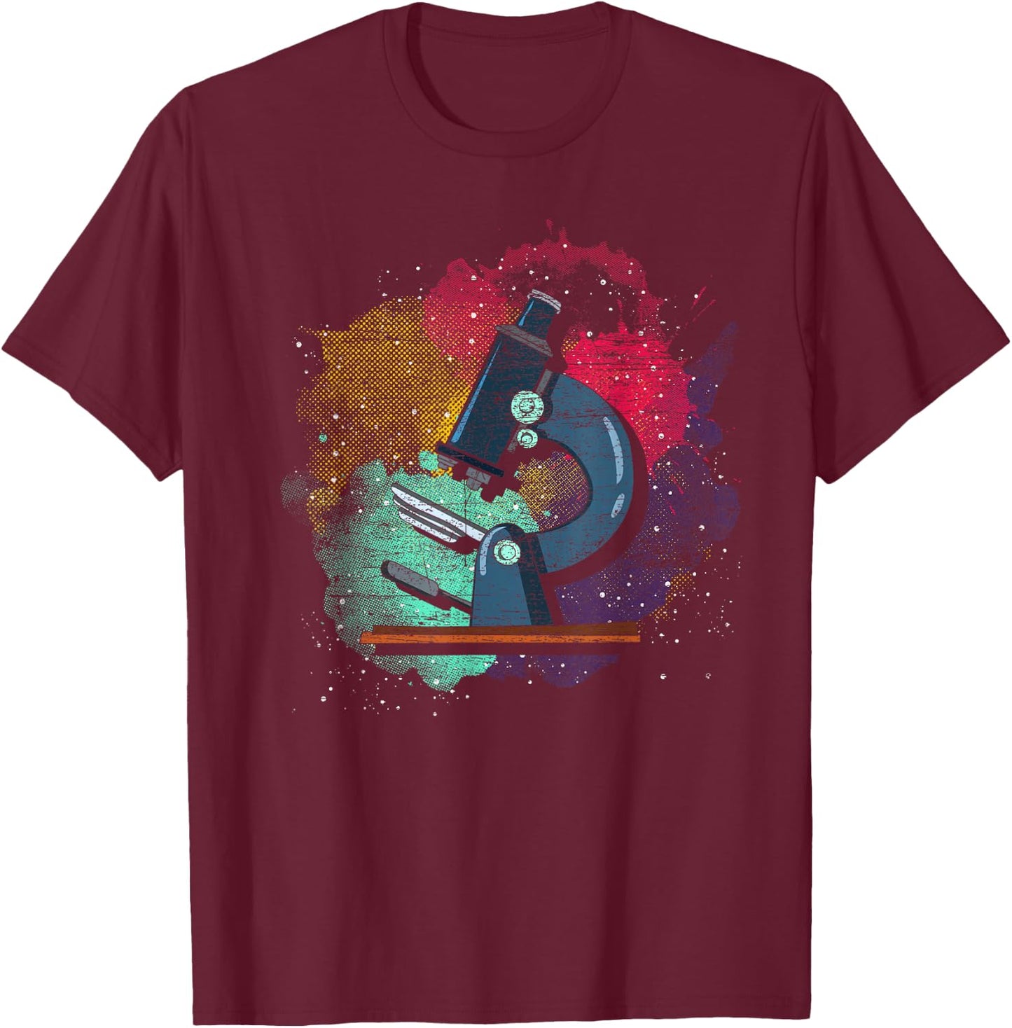 Lab Technician Microscope Medical Laboratory Scientist T-Shirt - T-Shirt | Maroon