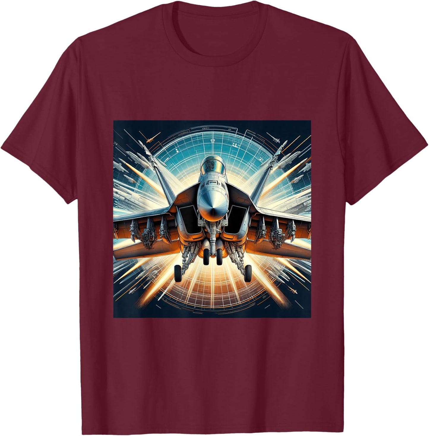 F18 F/A-18 Super Hornet Fighter Jet Naval Aviation Pilot T-Shirt - T-Shirt | Maroon