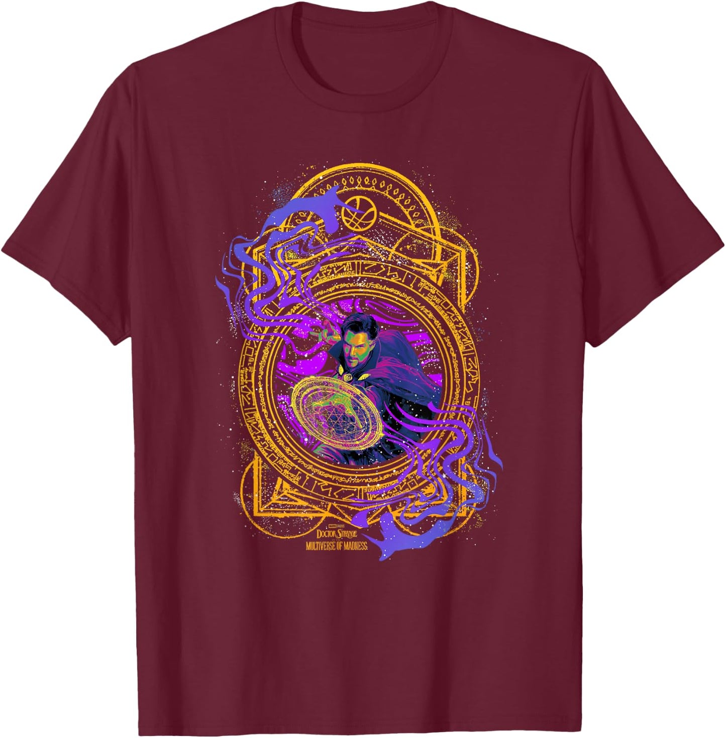 Marvel Doctor Strange in The Multiverse of Madness Portal T-Shirt - T-Shirt | Maroon