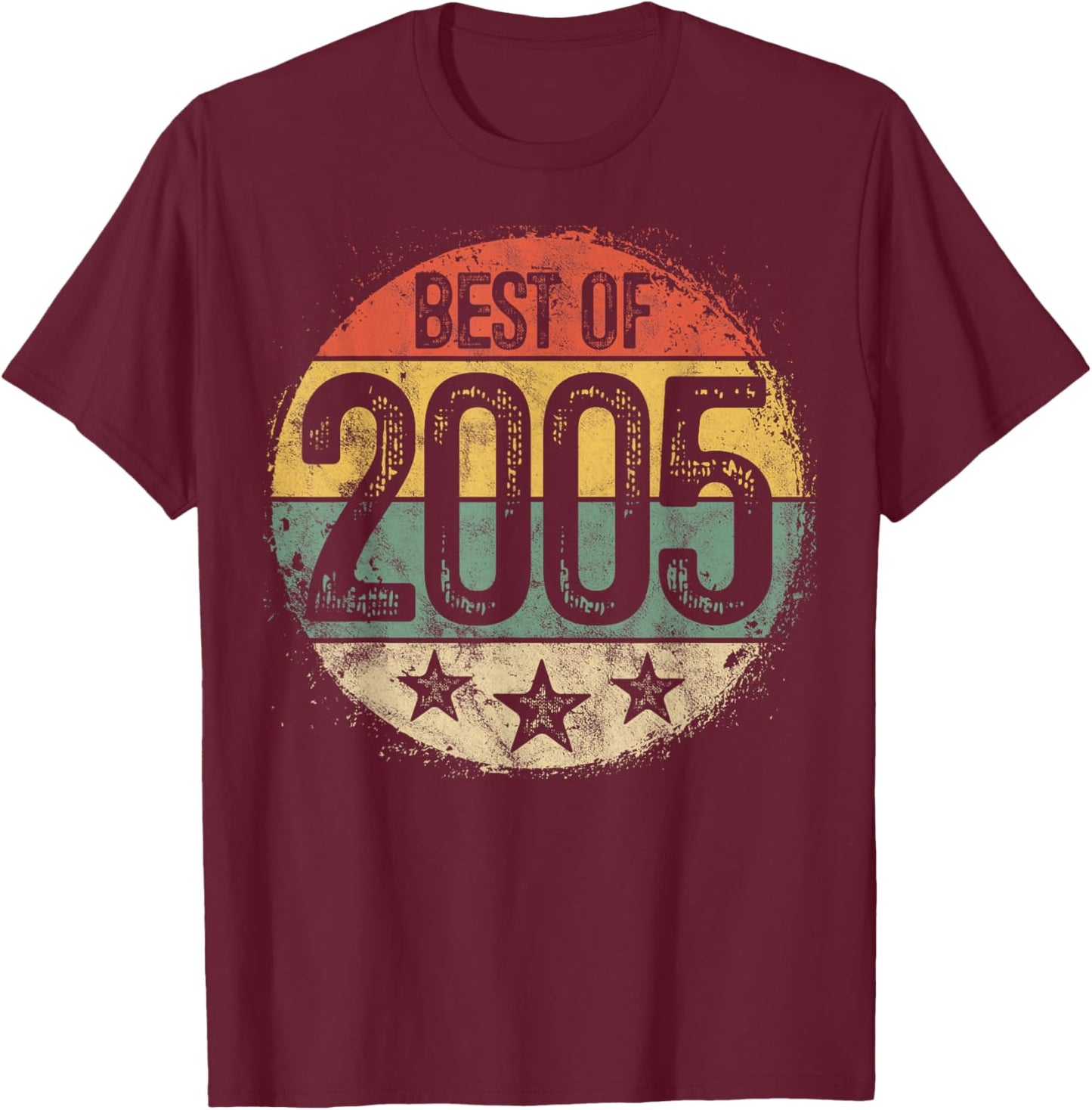 Best Of 2005 20th Birthday Gifts Women 20 Year Old T-Shirt - T-Shirt | Maroon