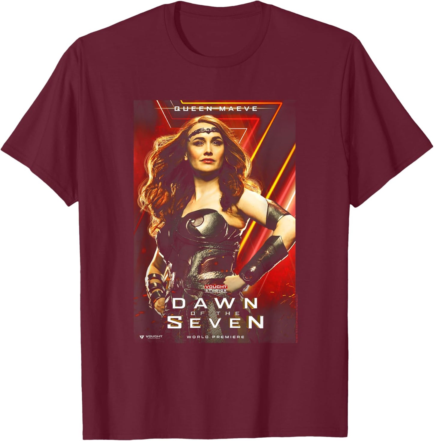The Boys Queen Maeve Vought Poster Superhero TV Show T-Shirt - T-Shirt | Maroon
