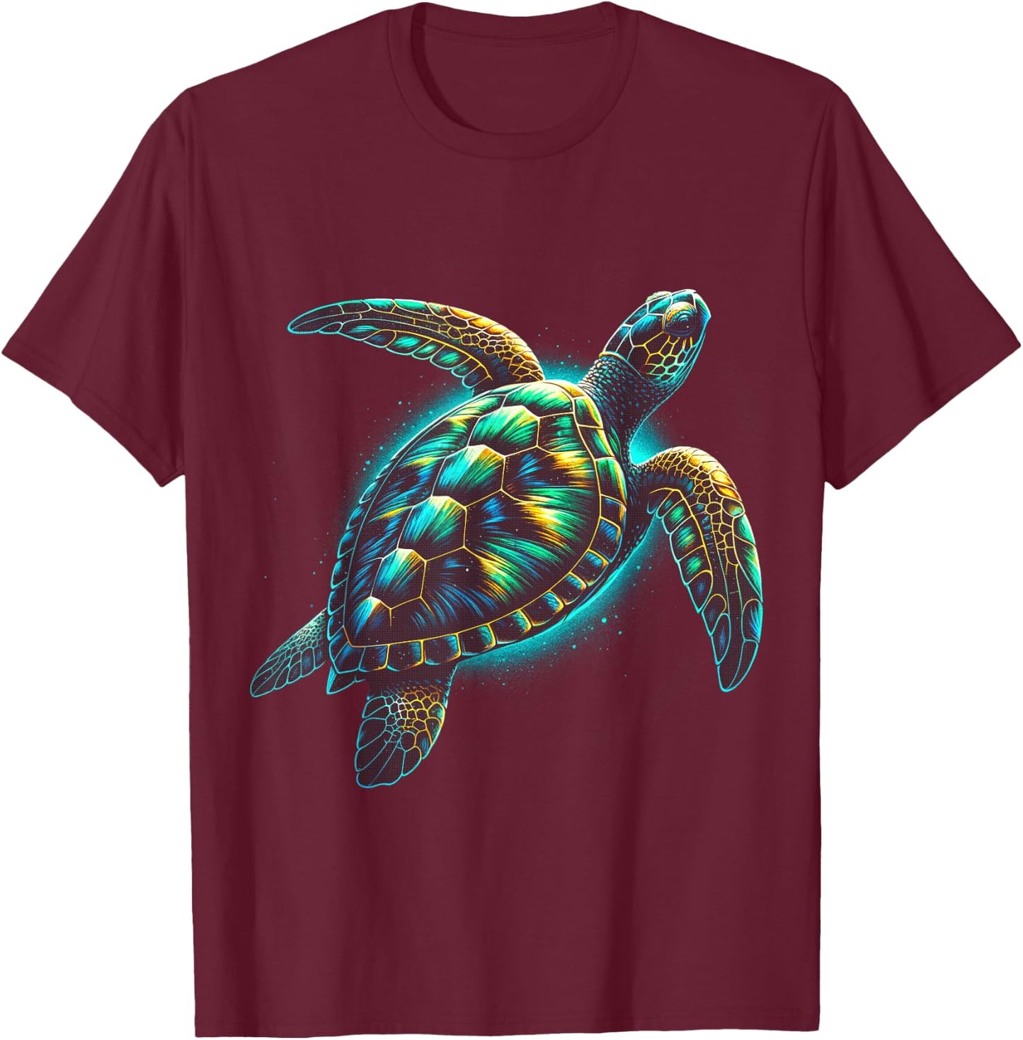 Sea Turtle Beach Lover Ocean Animal Graphic Novelty T-Shirt - T-Shirt | Maroon