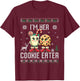 Funny I'm Her Cookie Eater I'm His Milk Drinker Couple Ugly T-Shirt - T-Shirt | Maroon
