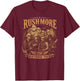 Happy 250th Birthday America Mount Rushmore Rock Star T-Shirt - T-Shirt | Maroon
