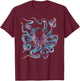 Psychedelic Octopus Gift - Colorful Trippy Kraken Ocean Sea T-Shirt - T-Shirt | Maroon
