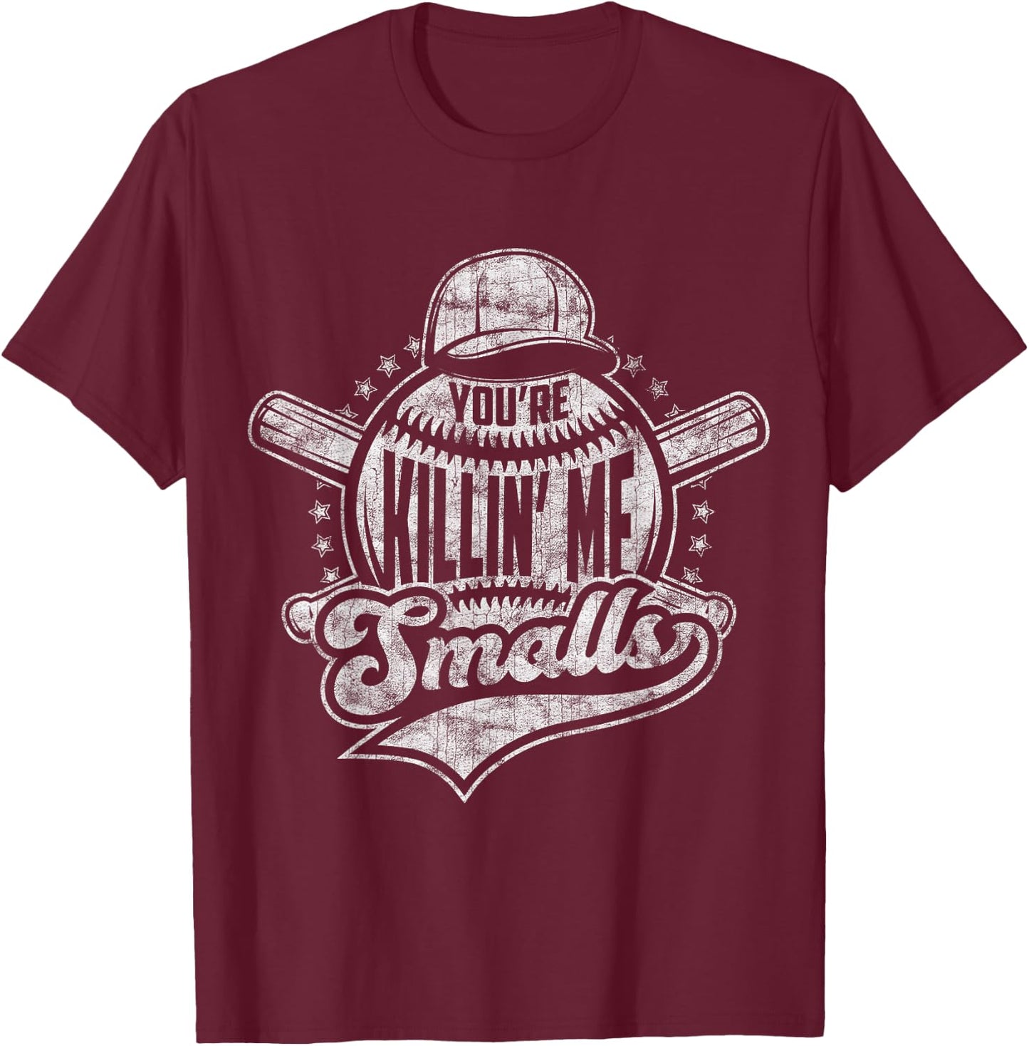 You're Killin' Me Softball Smalls I Vintage Baseball T-Shirt - T-Shirt | Maroon