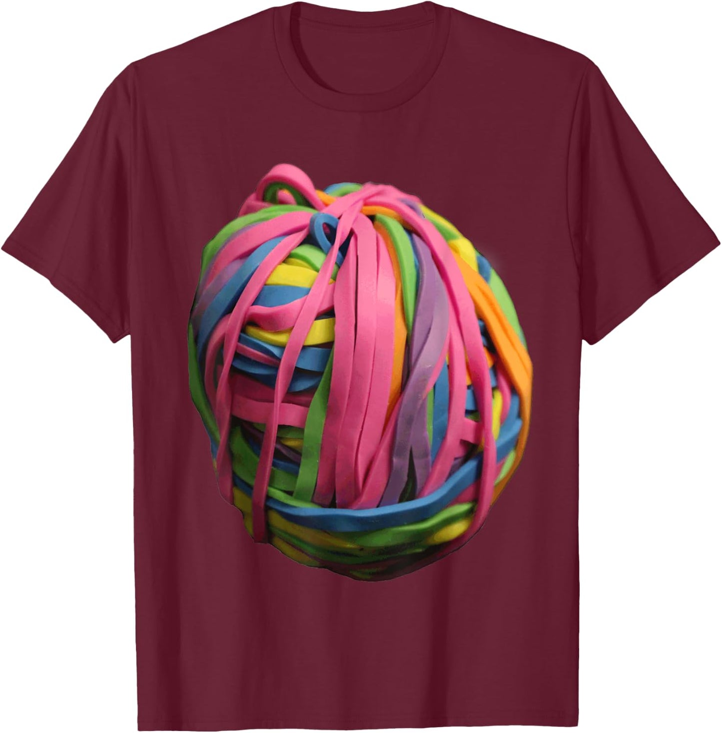 Rubberband Ball T-Shirt - T-Shirt | Maroon