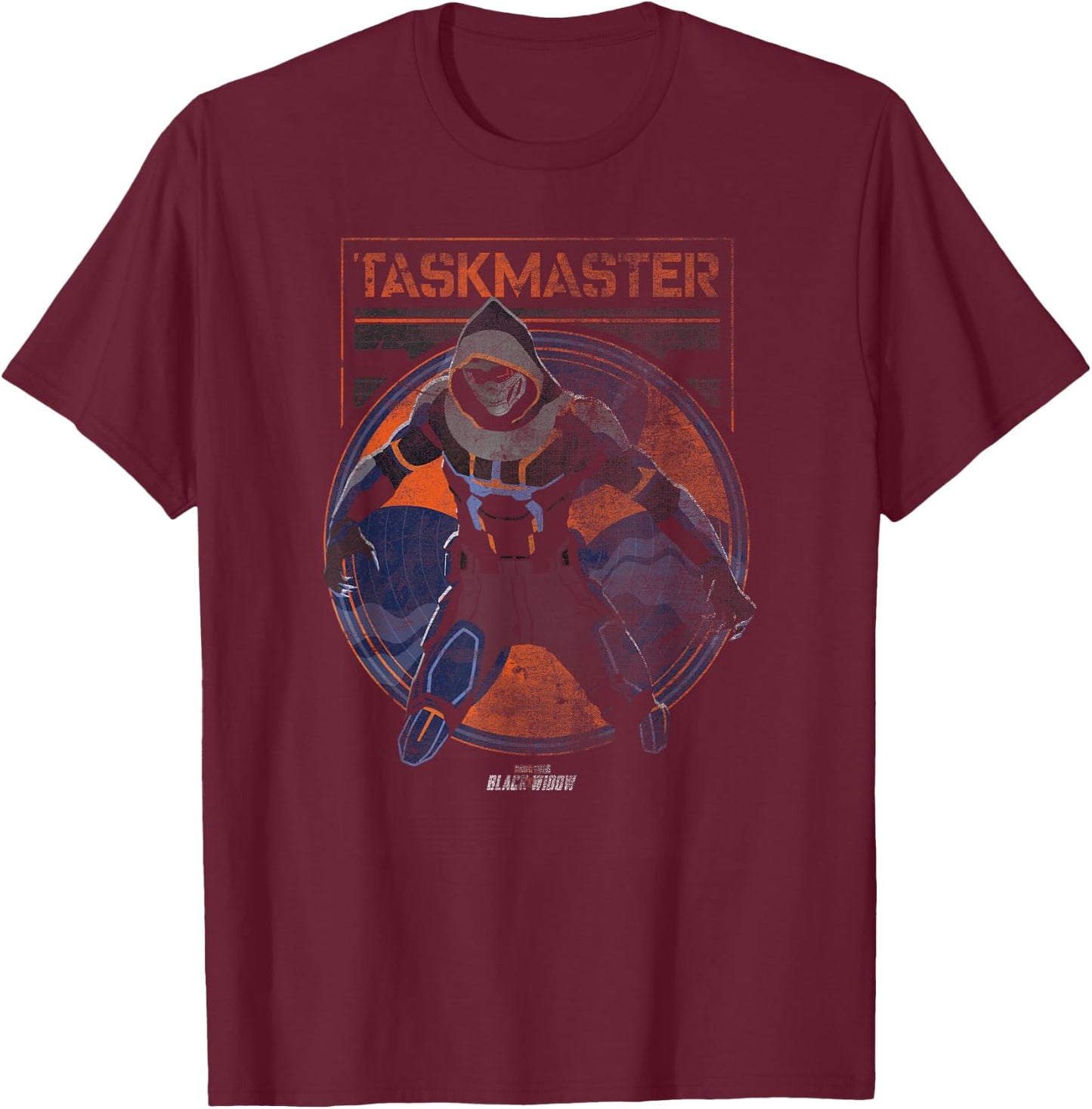 Marvel Year Of The Shield Task Master Poster T-Shirt - T-Shirt | Maroon
