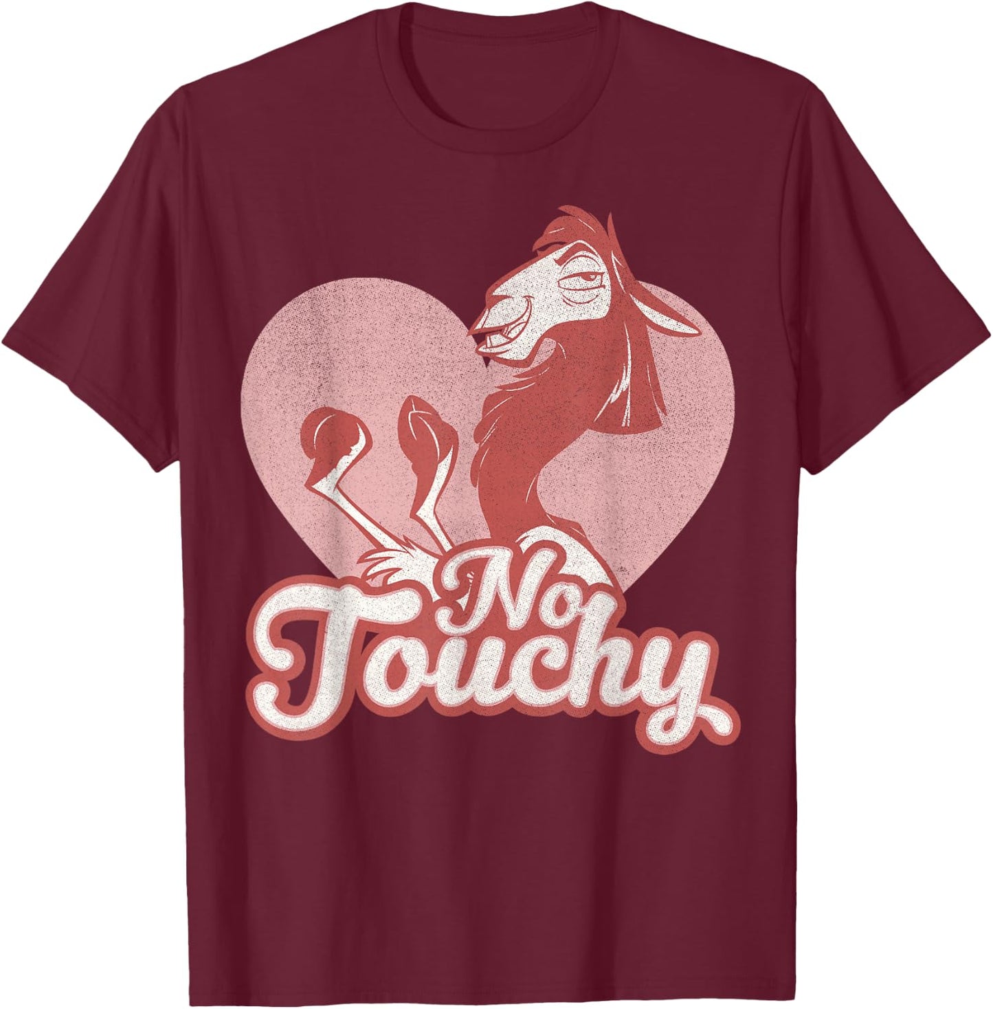 Disney Emperor's New Groove Kuzco No Touchy Graphic T-Shirt - T-Shirt | Maroon