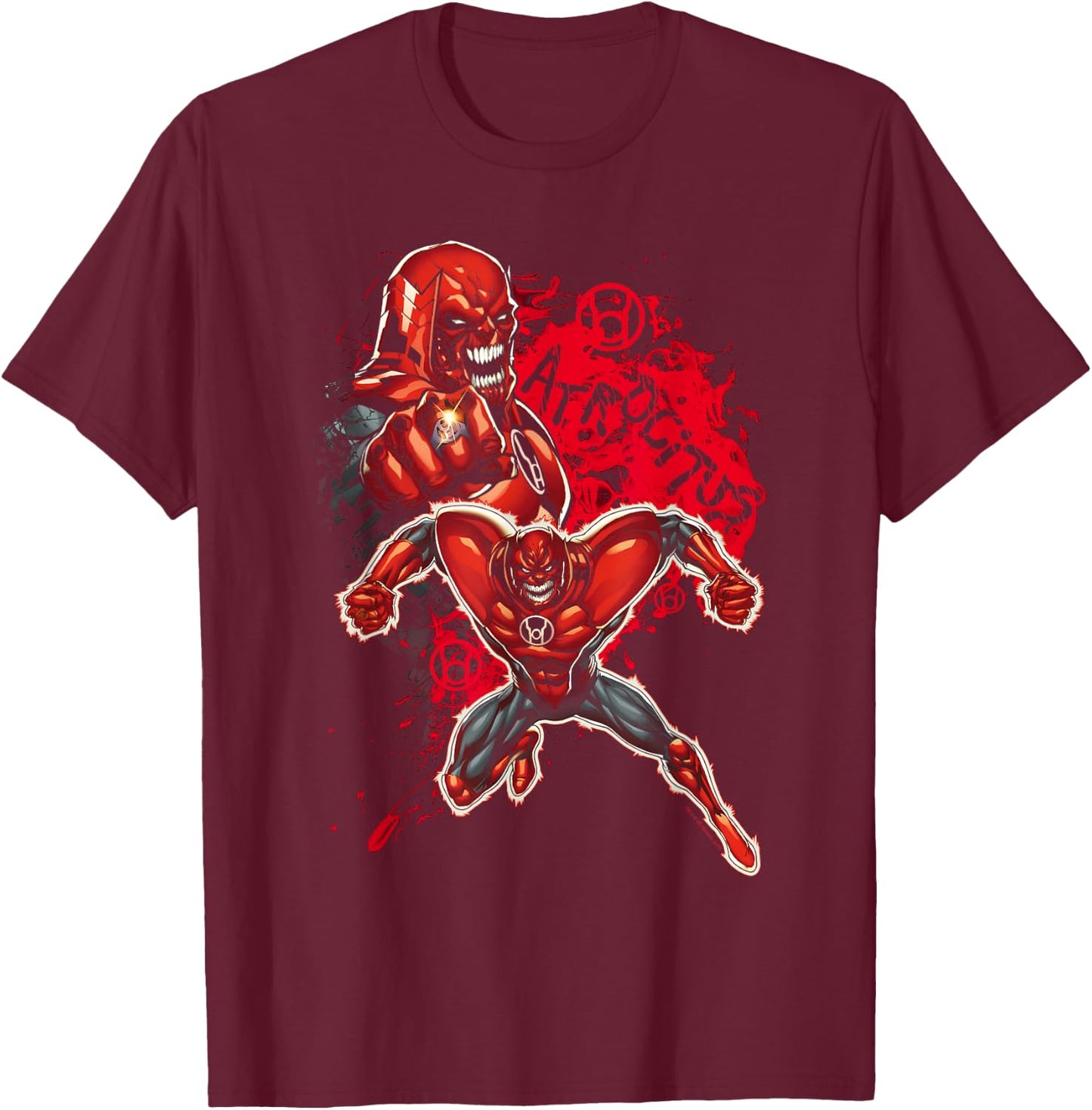 Green Lantern Atrocitus T-Shirt - T-Shirt | Maroon