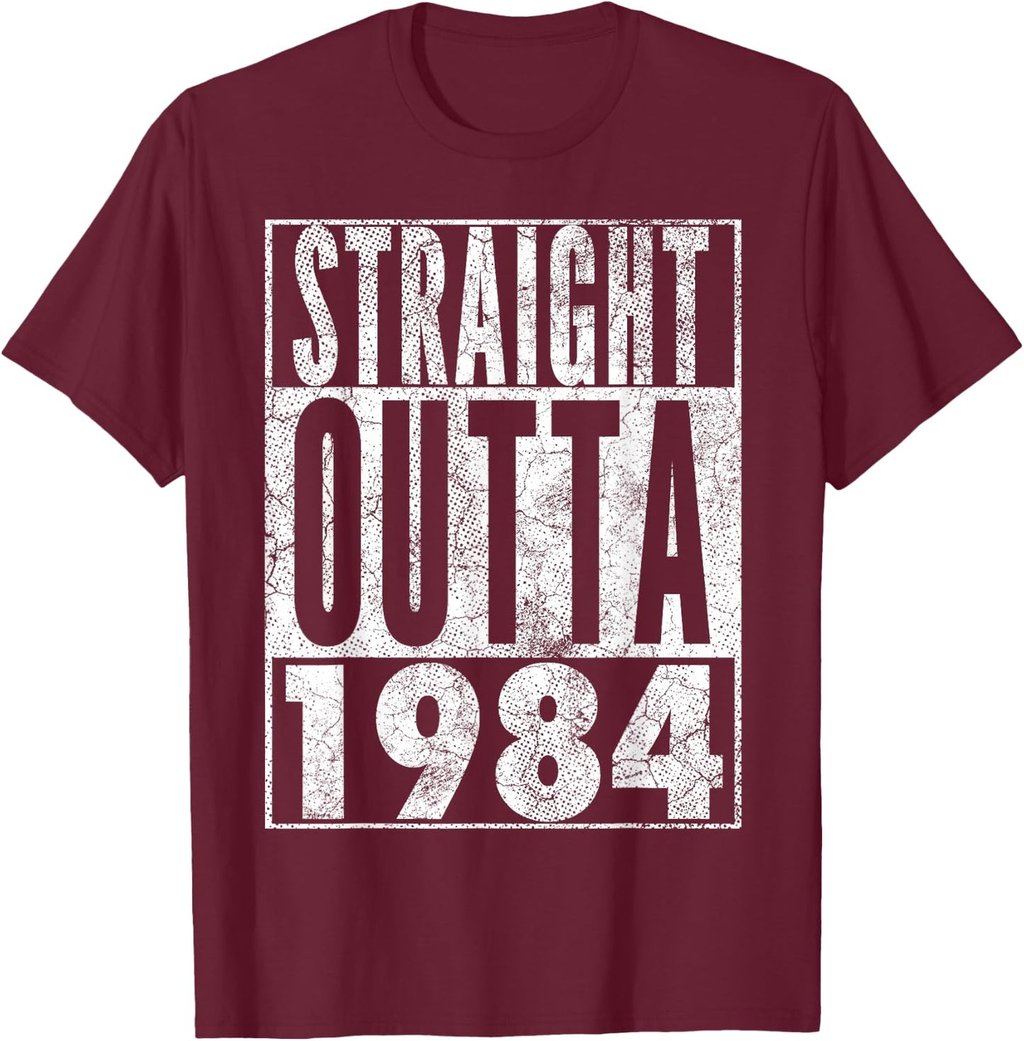 Vintage 1984 42nd Birthday 42 Years Old Retro Men Women T-Shirt - T-Shirt | Maroon