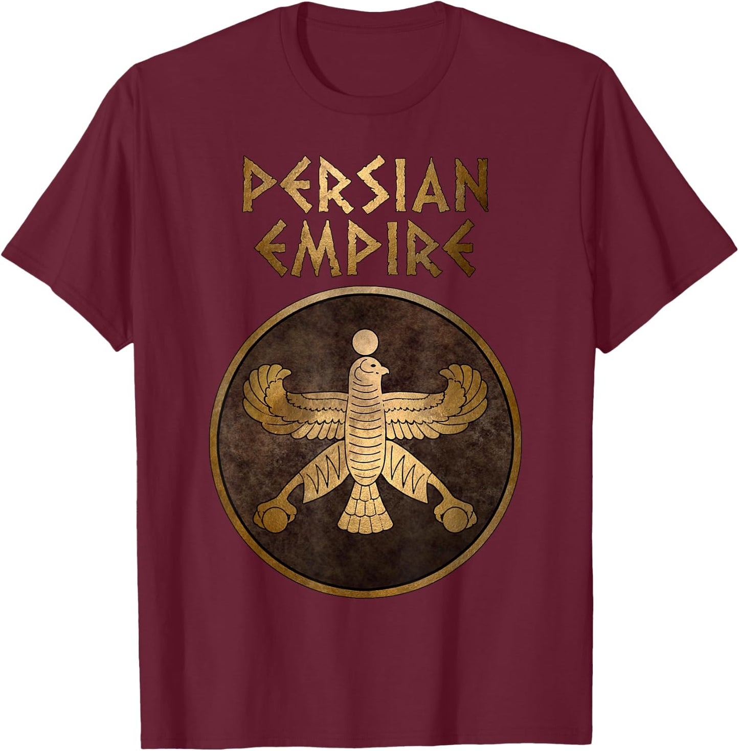 Persian Empire Ancient Achaemenid Empire Symbol T-Shirt - T-Shirt | Maroon
