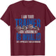 I Am Your Trainer Your Argument Is Invalid Personal Trainer T-Shirt - T-Shirt | Maroon