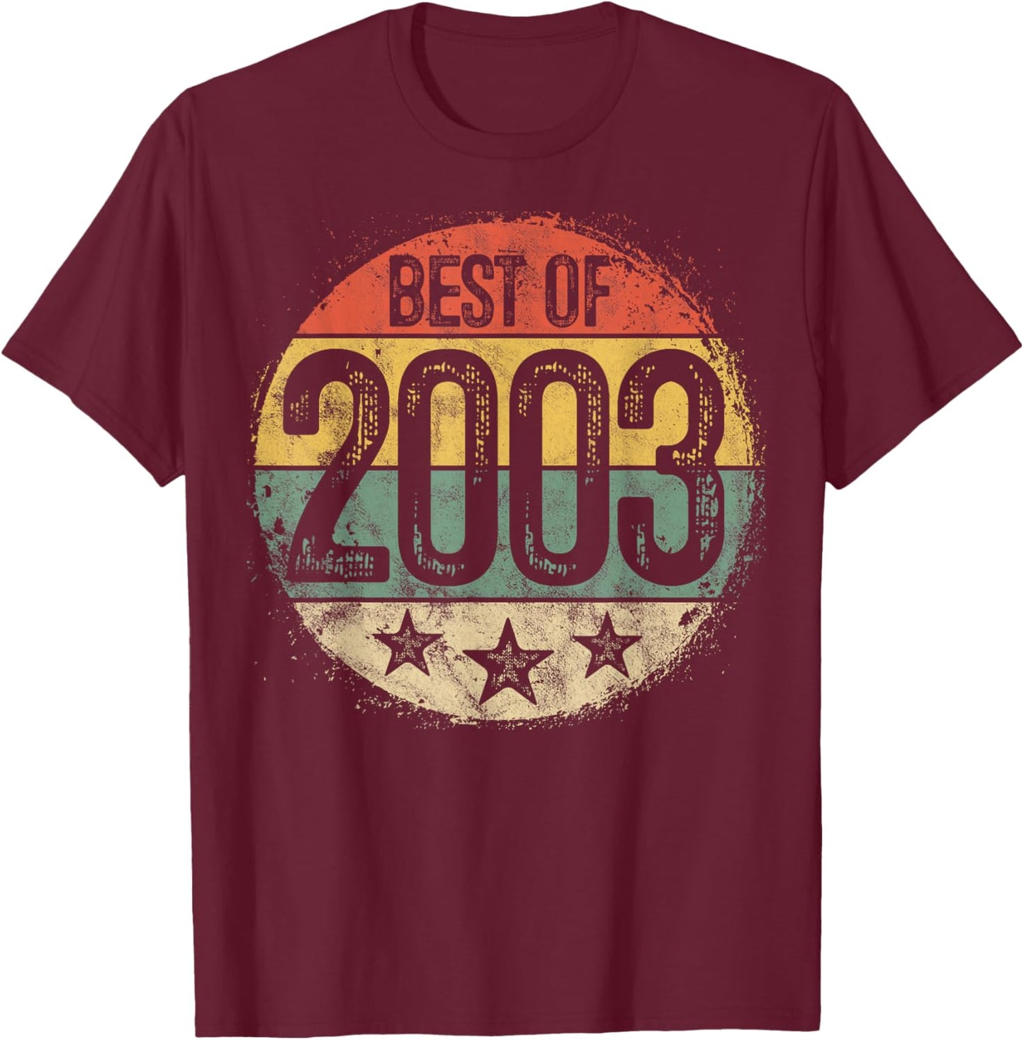 Best of 2003 22nd Birthday Gifts Women 22 Year Old T-Shirt - T-Shirt | Maroon