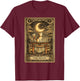 The Moon Tarot Card Nekomata Cat Yokai Japanese Occult Art T-Shirt - T-Shirt | Maroon