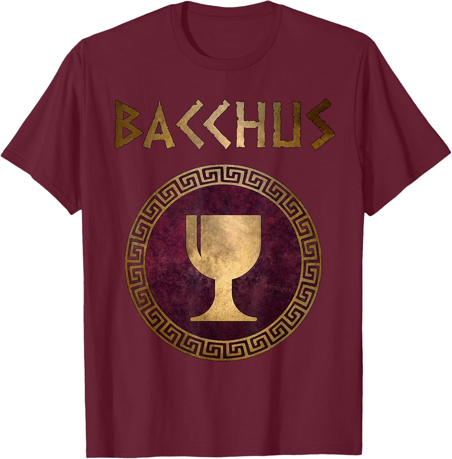 Bacchus Roman God of Wine and Feasts T-Shirt - T-Shirt | Maroon