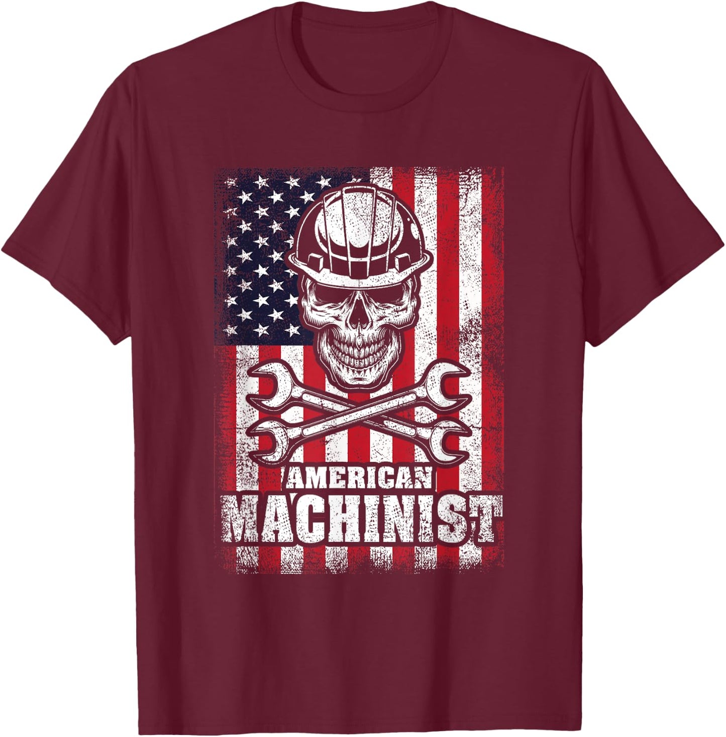 American Machinist Mechanic Machinist Operator T-Shirt - T-Shirt | Maroon