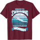 Here's To Swimming With Bow Legged Women Distressed Look T-Shirt - T-Shirt | Maroon