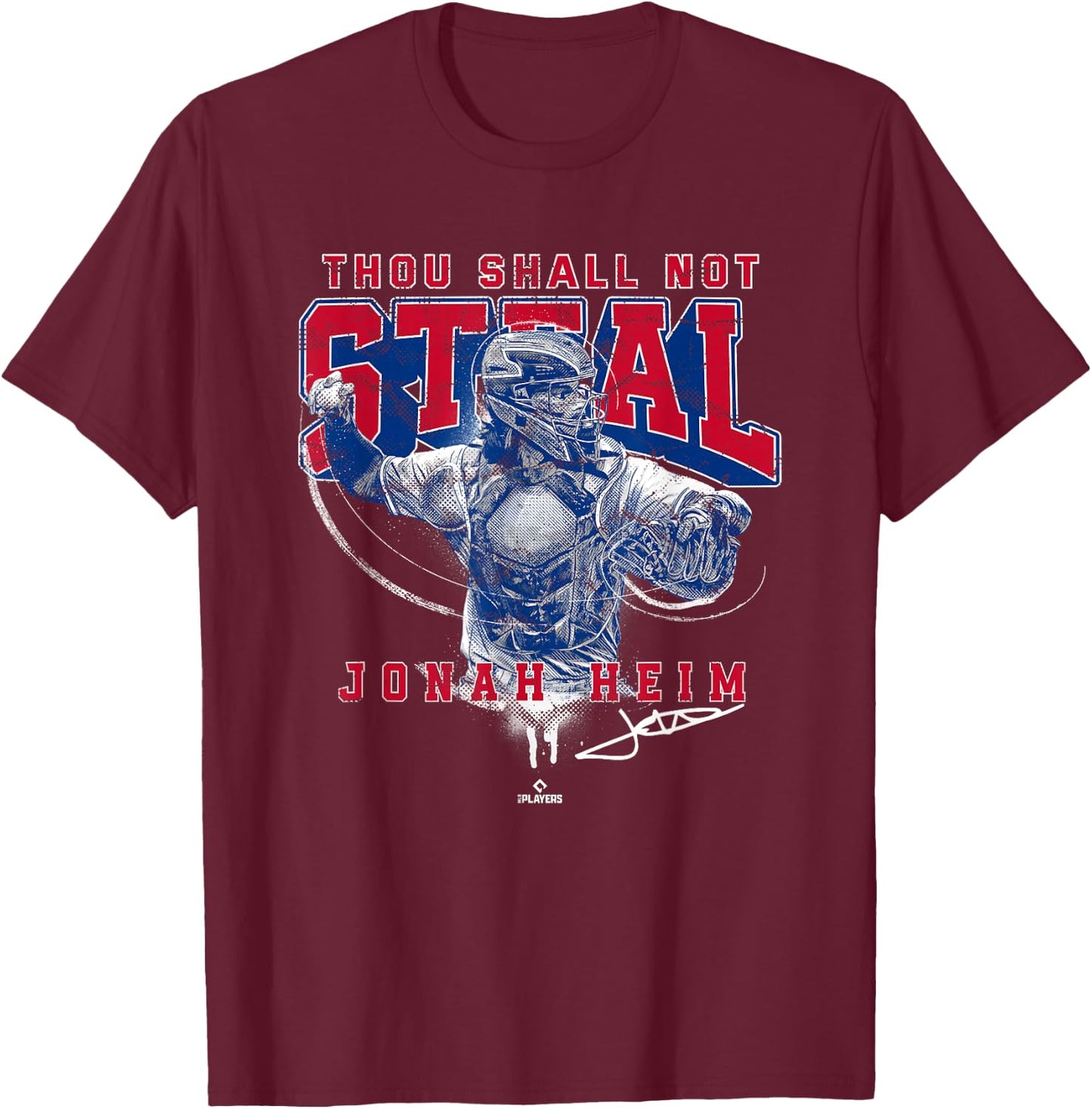 Thou Shall Not Steal Jonah Home Texas MLBPA T-Shirt - T-Shirt | Maroon