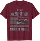 B-52 Stratofortress American Muscle Airplane Vintage T-Shirt - T-Shirt | Maroon