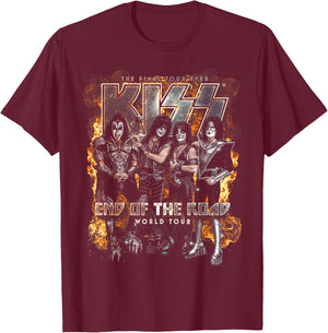 KISS - End of The Road Tour Event Small T-Shirt - T-Shirt | Maroon