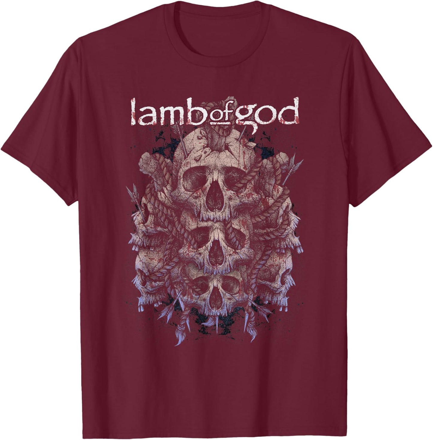 Lamb of God - Triumverate T-Shirt - T-Shirt | Maroon