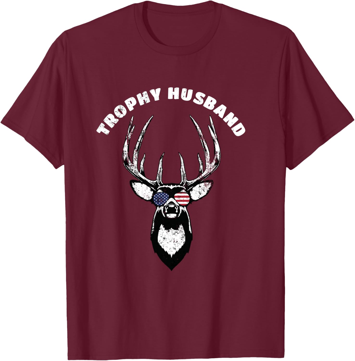 Trophy Husband Hunter Outdoor Adventure Lover Gift Dad Men T-Shirt - T-Shirt | Maroon