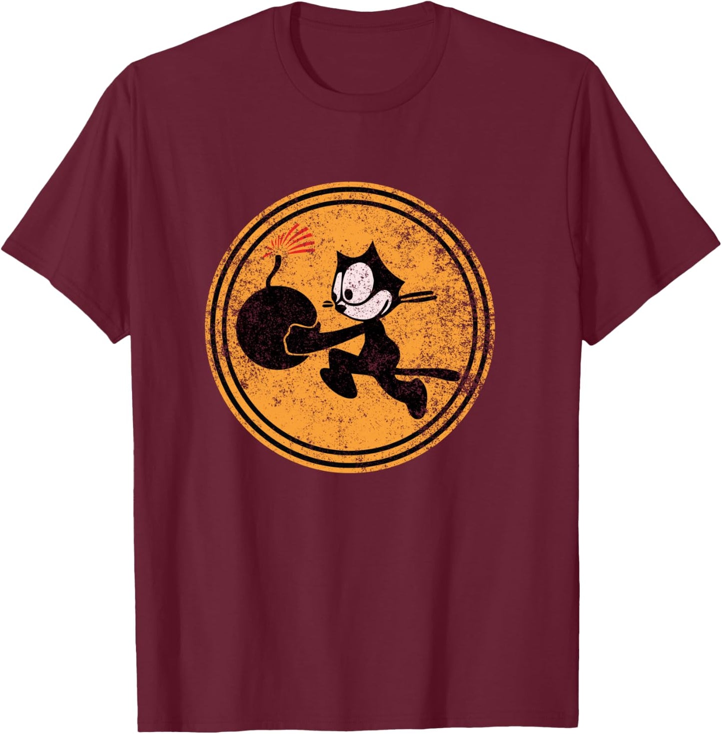 WW2 VFA-31 Tomcatters Squadron Patch Grunge WWII T-Shirt - T-Shirt | Maroon