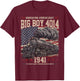 Big Boy 4014 Train 4th of July Retro US Flag Vintage Apparel T-Shirt - T-Shirt | Maroon