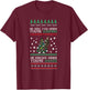 He Sees You When You're Sleeping Horror Christmas Ugly T-Shirt - T-Shirt | Maroon