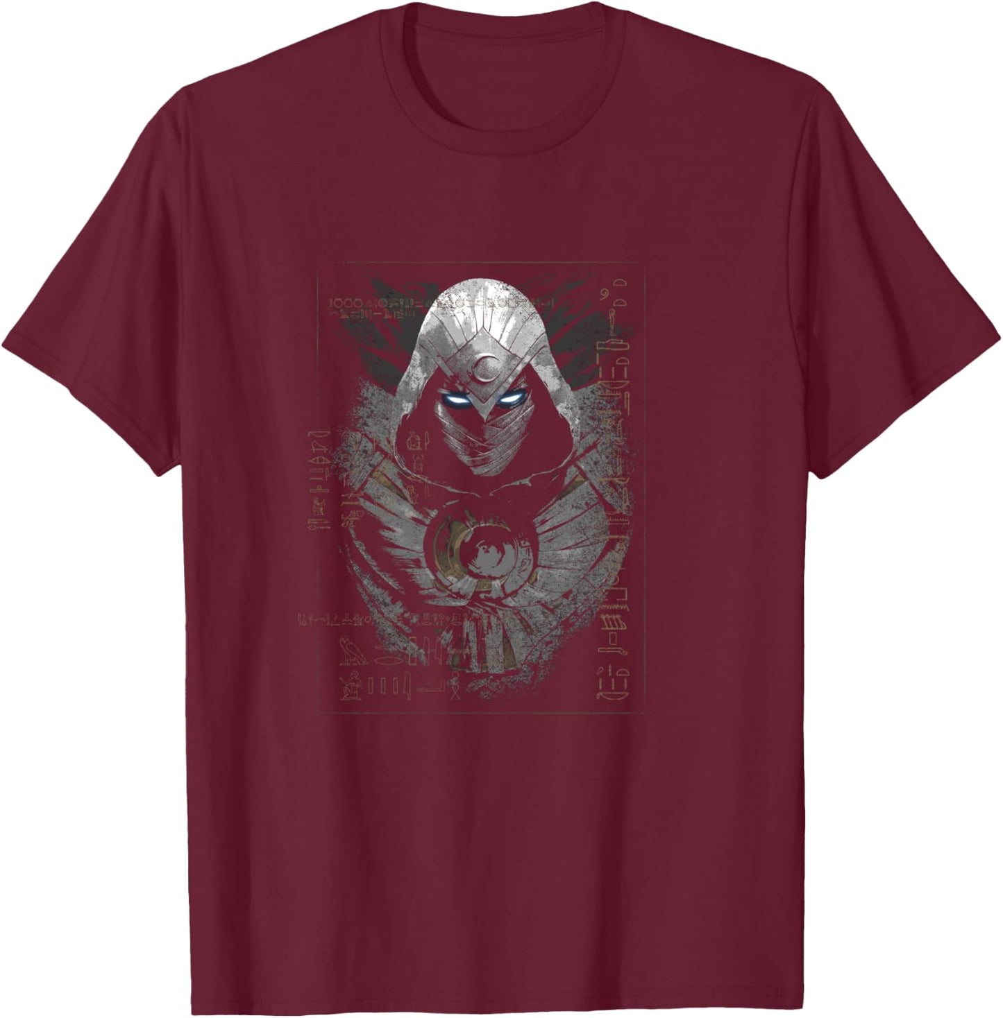 Marvel Moon Knight Ancient Glyphs T-Shirt - T-Shirt | Maroon