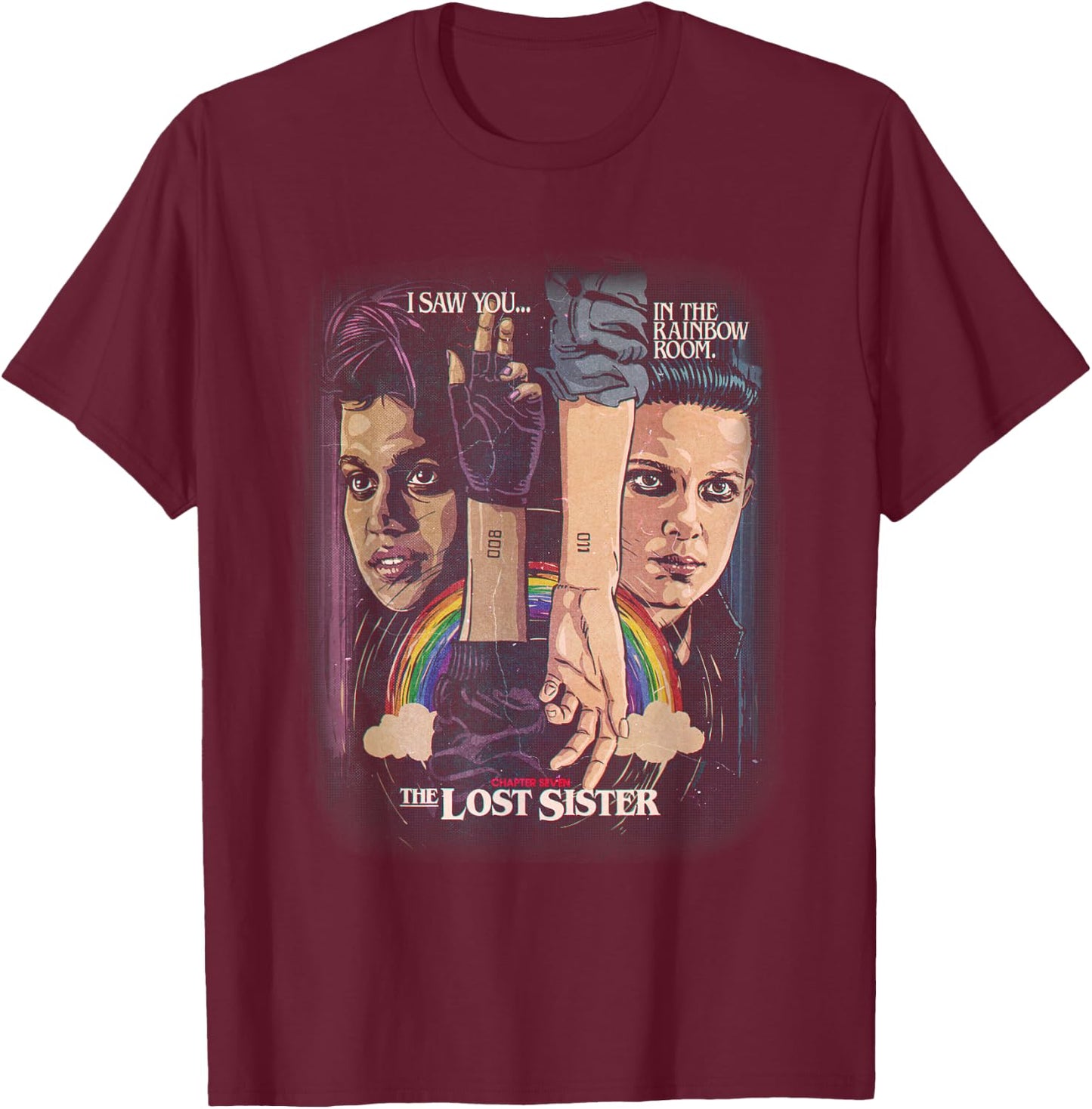 Stranger Things Season 2 x Butcher Billy The Lost Sister T-Shirt - T-Shirt | Maroon