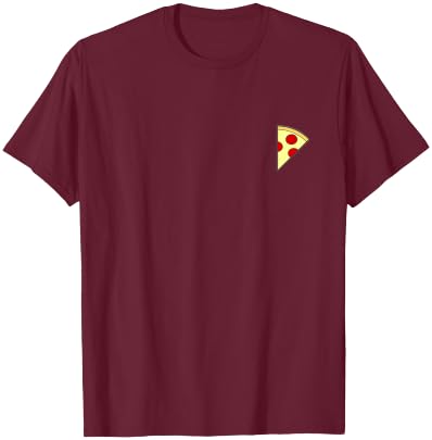 Pizza/Pizza Slice Logo t Shirt /Women T-Shirt - T-Shirt | Maroon